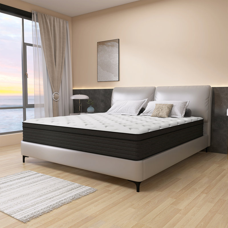 AICEHOME Medium Pocket Spring Hybrid Mattress with CertiPURUS